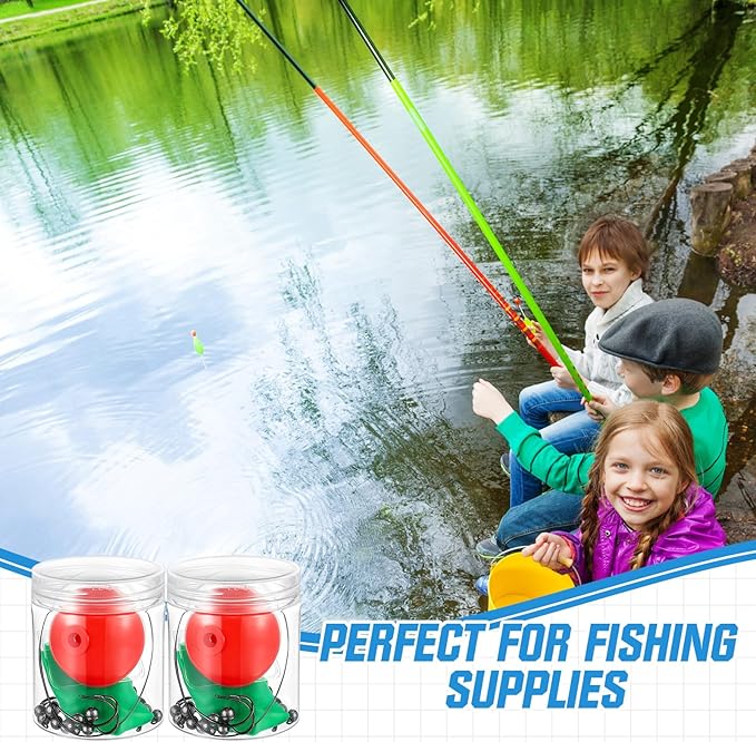 Soulchen Mini Fishing Kits Bulk for Shoe Box Fillers Emergency Fishing Survival Kit Accessories Gear for Beginner Stocking Stuffer Gift