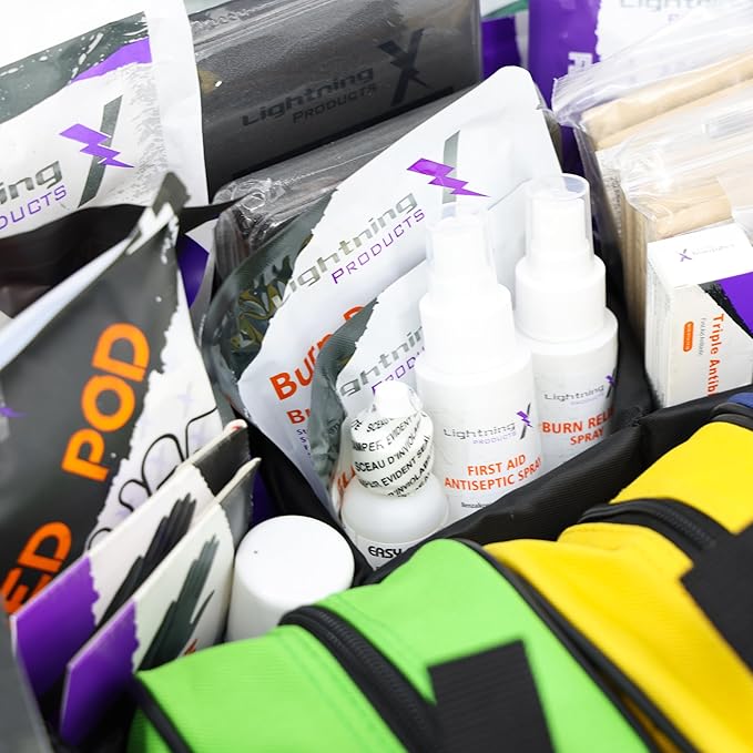 Lightning X Premium Stocked Modular EMS/EMT Trauma First Aid Responder Medical Bag + Kit