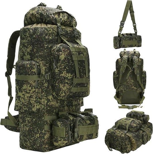 100L Camping Hiking Backpack,Molle military Tactical rucksack backpack,Waterproof Lightweight Hiking Backpack