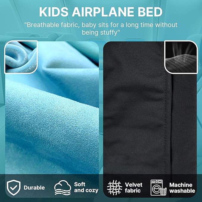 Toddler Airplane Bed, 1-12 Months Old Baby Travel Essentials for Flying, Portable Baby Airplane Bed for Flight, Suitable for Airplanes ﻿ | toddler airplane bed