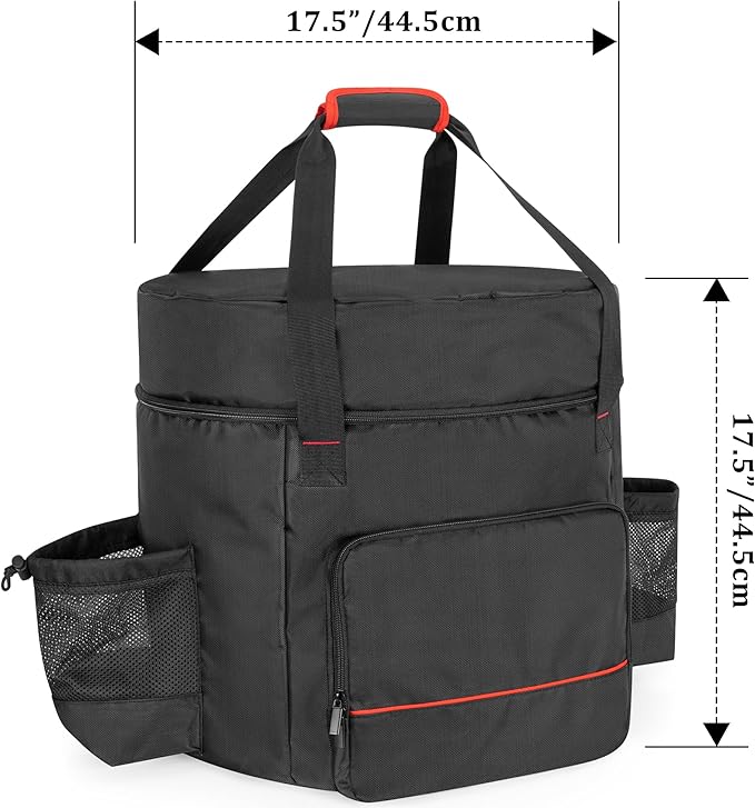 samdew Stove Carry Bag Compatible with Coleman 4-in-1 Portable Propane Camping Stove, Outdoor Grill Storage Case with Pockets for Grill Tools, for Camping, Tailgating, Grilling, Bag Only