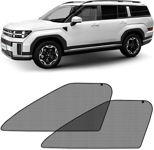 CLIM ART Magnetic Car Window Sunshade for Hyundai Santa Fe 2024-2026, 2 Pc.Set, Side Glass Covers Screen, Block Sun Rays Curtains, Window Shield Sun Shade in Cars, Camping Accessories - MS0182