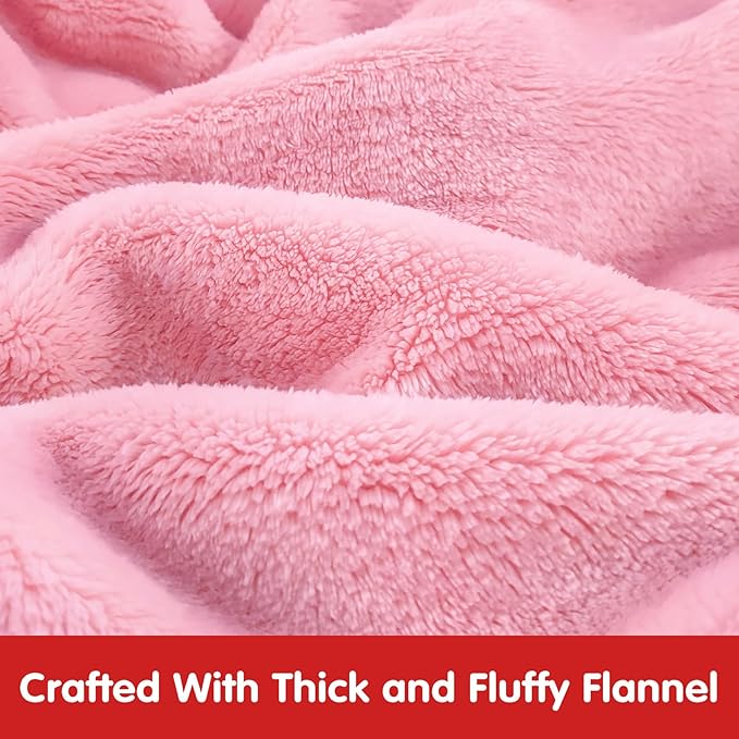 Waitu Wearable Blanket for Kids, Wearable Blanket Hoodie Gifts for Teens Girls and Boys, Warm Blanket Sweatshirt for Teenage, Hoodie Blanket with Sleeves - Bright Pink
