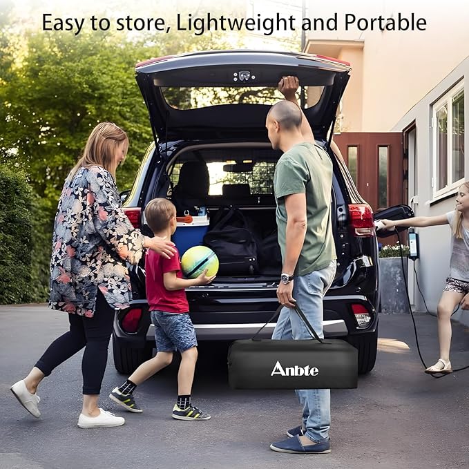 Anbte 3ft Aluminum Roll Top Camping Table, 2 Adjustable Height Camping Table Folding with Storage Net & Bag Lightweight Roll Up Table for Indoor Outdoor Backyard BBQ Patio Picnic, 32.2” X 16”, Black