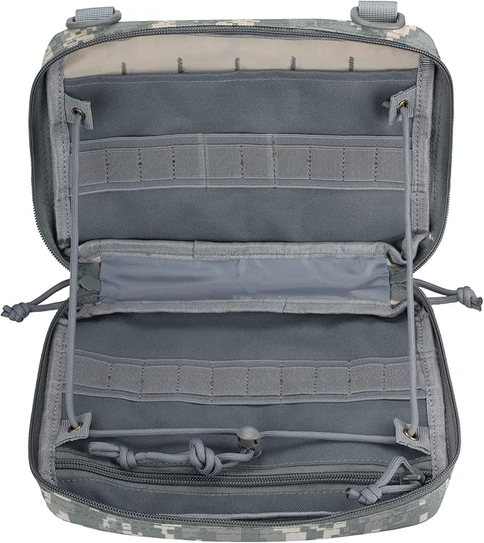 WYNEX Tactical Admin Molle Pouch, Medical EDC EMT Utility Bag Shell Design Attachment Pouches 1000D Nylon Hiking Belt Bags