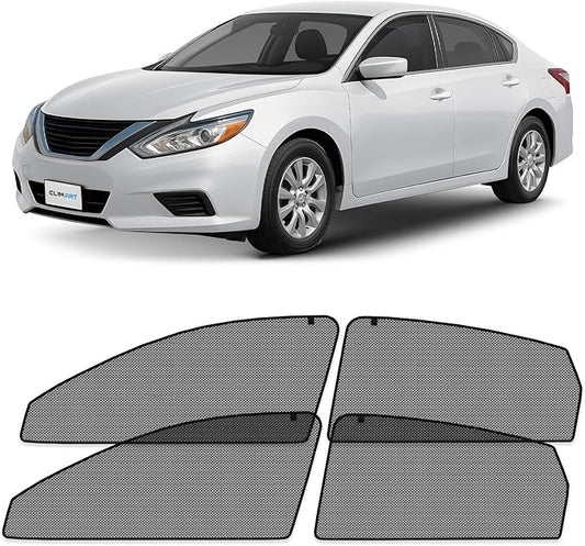 CLIM ART Magnetic Car Window Shades for Nissan Altima 2013-2018 – Custom-Fit Sun Blocker Curtains, Side Window Covers, Essential Car Accessories for Camping, Baby, and Privacy Protection - MS0155
