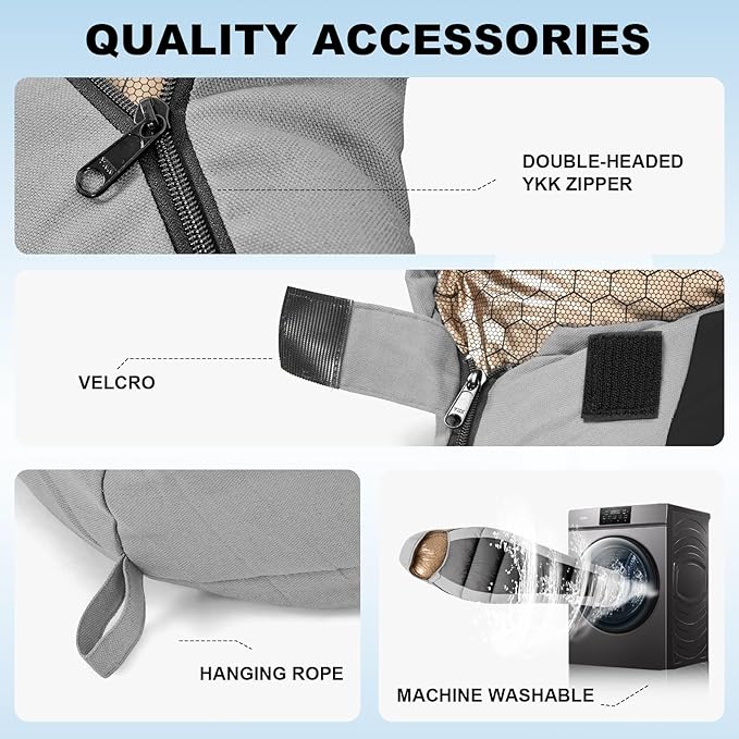 Sleeping Bag for Adults All Season 0 Degree,Cotton Canvas with YKK Zipper Compact Backpacking Mummy Camping Sleeping Bag