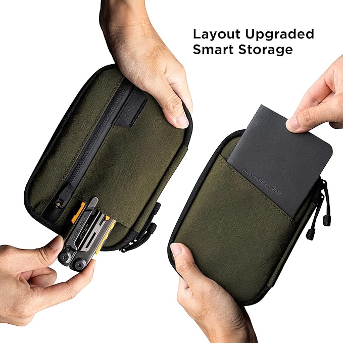 ALPAKA Admin Pouch Pro - Small Tool Pouch with Smooth Zipper, Weatherproof Storage for Electronics, Cables, EDC Organizer, Travel Accessories