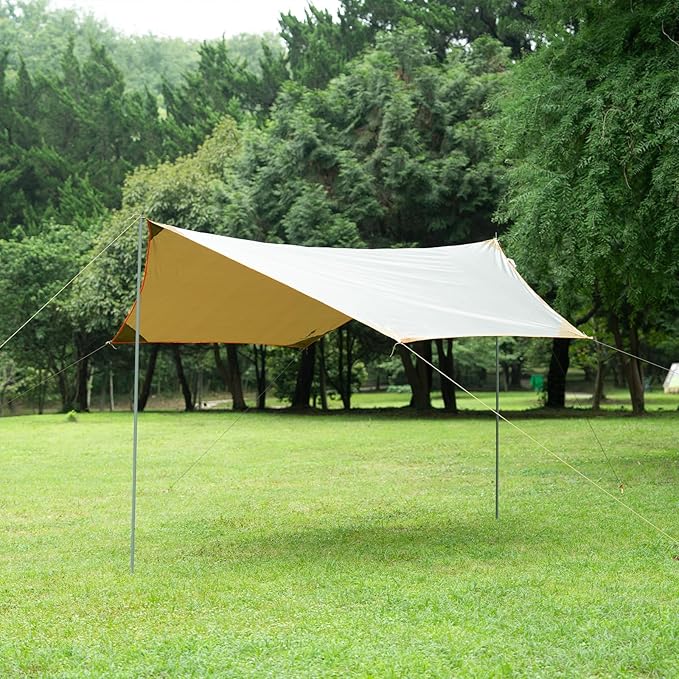 Free Soldier Waterproof Portable Tarp Multifunctional Outdoor Camping Traveling Awning Backpacking Tarp shelter Rain Tarp