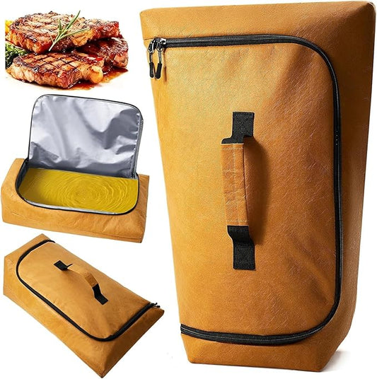 270° Opening BBQ Blanket for Resting Meat, Insulated Leak-Proof Meat Resting Bag for Brisket Turkey Pork, Smoker Accessories for Party Camping Kitchen, Anniversary Birthday Gift for Men Dad Husband