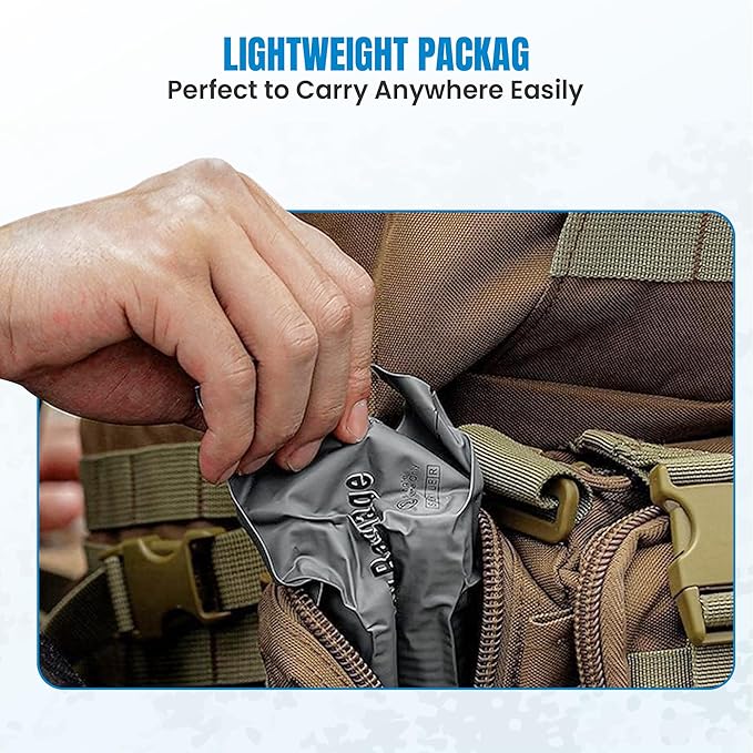 Primacare WB-7706 5-Pack Israeli Bandages – 6" Emergency Trauma Wound Dressing, Vacuum-Sealed, Sterile, Bleeding Control for First Aid, Tactical, Military, EMT & Survival Kits