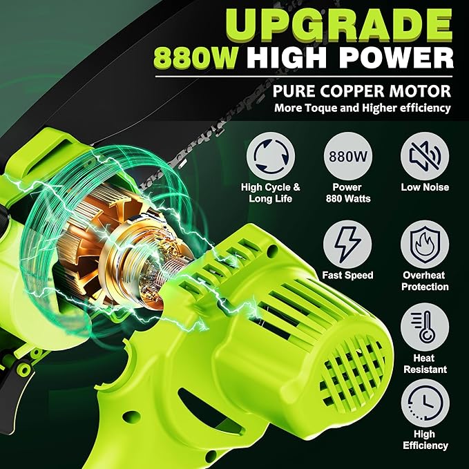 CEEPUY Mini Chainsaw Cordless,[2026 Upgraded] Electric Saw Gifts for Men Dad Husband Gardener, Cool Gadgets for Men 2026, Stocking Stuffers for for Women