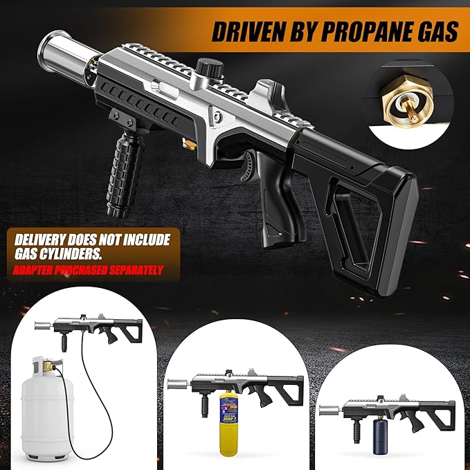 Heavy Duty Propane Torch,27.5" Grill Gun &Flame Thrower with Front Handle,Professional All-in-One Gas Torch Kit for BBQ,Meat Searing,Fire Pit,Charcoal Starter & Weed Torch,Max 3272°F(No Tank)