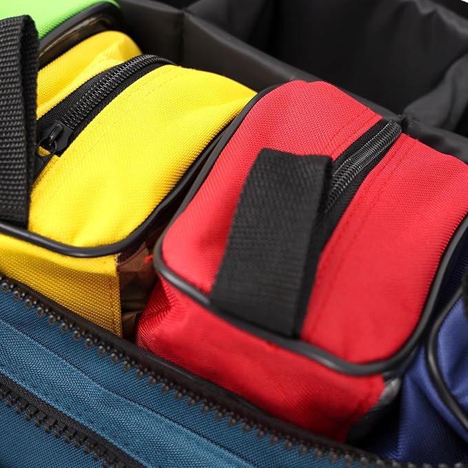 Lightning X Premium Stocked Modular EMS/EMT Trauma First Aid Responder Medical Bag + Kit