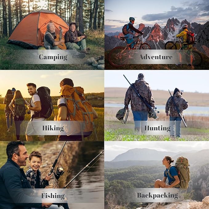 Survival Kit for Teen Men Dad Husband, 24 in 1 Emergency Survival Gear and Equipment, Tactical Tools for Outdoor Camping Fishing Hunting Adventure, Cool Birthday Idea
