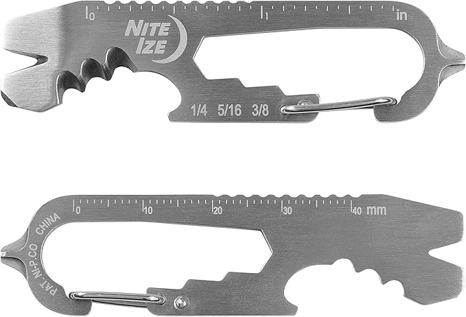 Nite IZE KMTSE-11-R3 DoohicKey Keychain Multi Tool, 1 Count (Pack of 1), Stainless Steel