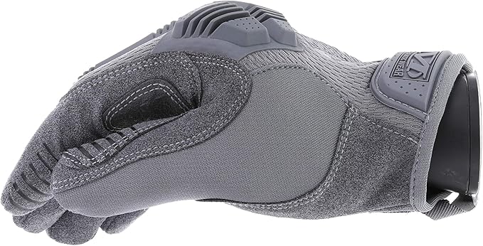 Mechanix Wear: M-Pact Tactical Gloves with Secure Fit, Touchscreen Capable Safety Gloves for Men, Work Gloves with Impact Protection and Vibration Absorption (Grey, Large)
