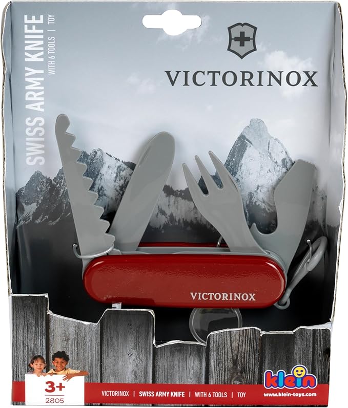 Theo Klein Victorinox 9.6092.1 Pocket Knife Toy The Pocket Knife for Young Children Who Want One of Their Own in VX Red 4.4 inches