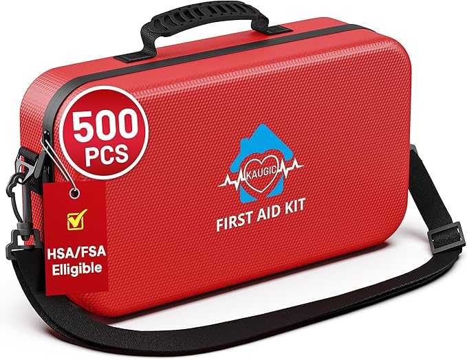500 Pcs First Aid Kit for Travel/Camping/Businesses/Home/Car, Waterproof Emergency Kit for Hiking, Sports, Truck, Office, Vehicle & Outdoor Emergency Supplies, Well-Organized Home Travel Essentials