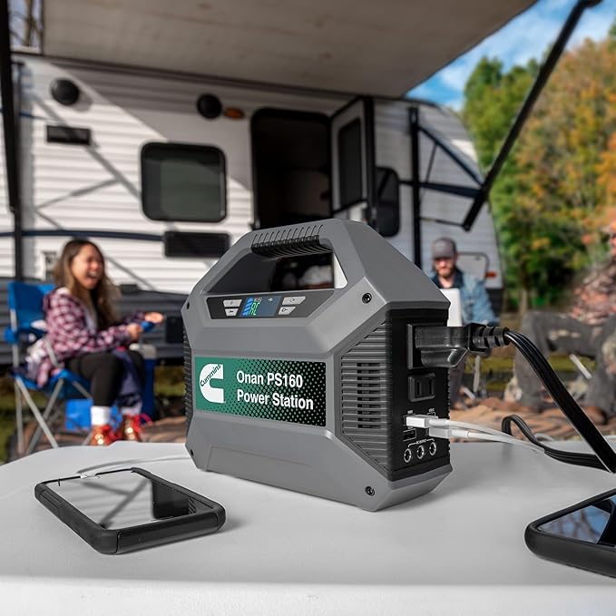 Cummins 155Wh 150 Peak Watt Portable Power Station & Solar Generator, Modified Sine Wave AC Outlet, Backup Lithium Battery for Camping, Home, Travel, Indoor/Outdoor Use (Solar Panel Not Included)