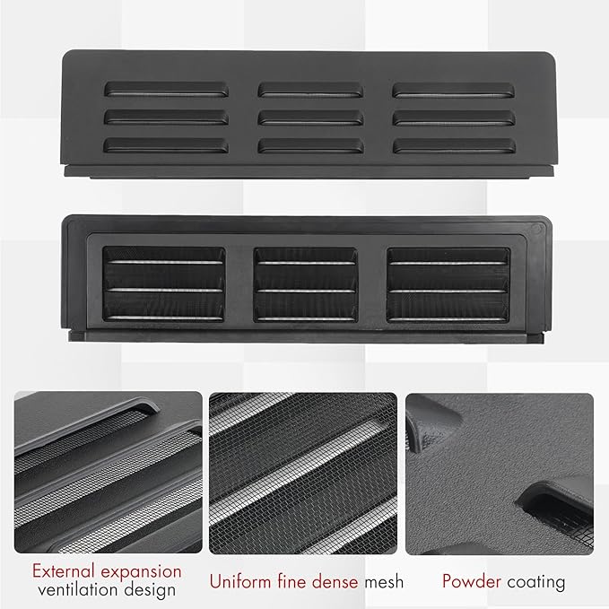 Mabett Rear Window Vents for Ford Maverick 2022-2025 Accessories, Window Cover with Mesh Net for Outdoor Camping Dog Travel Ride(2 Pcs for Rear Window)