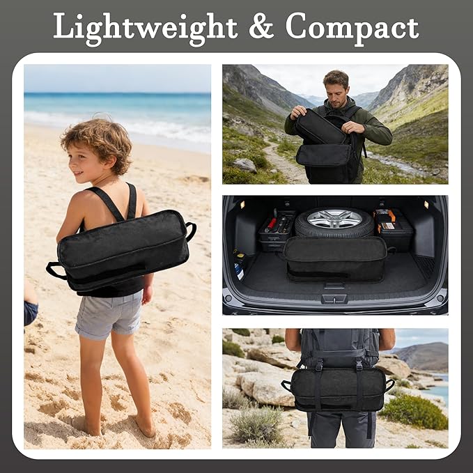 Ultralight Camping Chair,Compact Folding Chair with Anti-Sinking Large Feet and Storage Bag,Lightweight Backpack Chair for Naturehike,Travel,Beach,Hiking