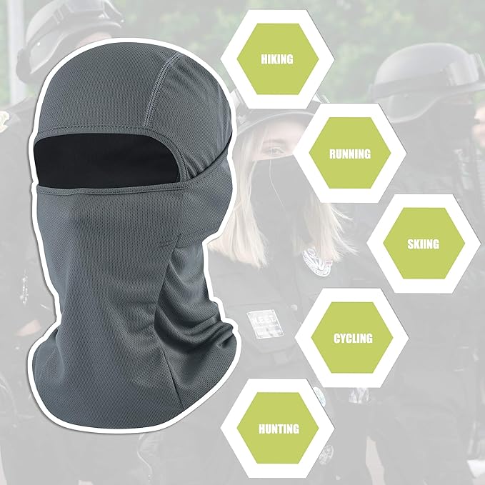 Balaclava Face Mask Adjustable Windproof UV Protection Hood