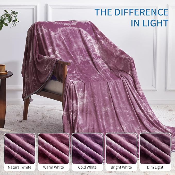 Guohaoi Cooling Throw Blanket for Hot Sleepers,Decortive Tie Dye,Arc-Chill Q-Max >0.5Cool Fiber,100% Oeko-Tex Certified,Lightweight Summer Cool Blanket for Ultra Cold Breathable,Keep Cool,60''x90''
