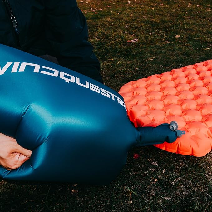 Elevate X Inflatable Sleeping Pad – 4-Season Lightweight Camping Mattress, ASTM R-Value 7.5, Durable Waterproof Nylon, Compact Backpacking Sleeping Mat for Winter Trekking & Extreme Cold