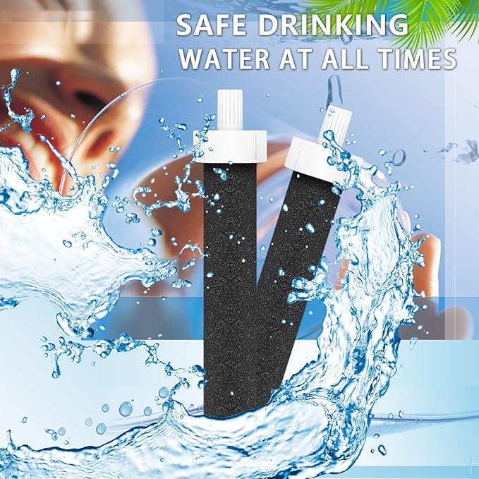 Water Replacement Filter for Bottle,Compatible with Brita BB06,fit Brita Hard sided,Sport and Stainless Steel Bottle 10PCS. (Without Bite Valve)