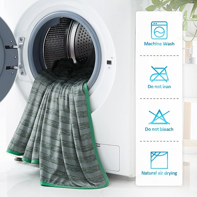 Guohaoi Cooling Blanket (90"x108"King Size) for Hot Sleepers,Absorbs Heat to Keep Body Cool for Night Sweats,100% Oeko-Tex Certified Cool Fiber,Breathable,Comfortable,All-Season.