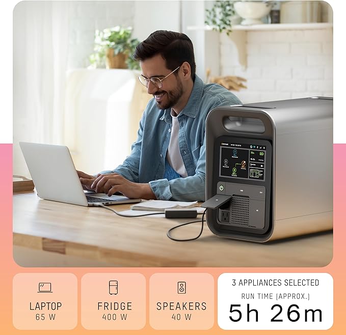 Enphase IQ PowerPack 1500 Wh Portable Power Station | UL 9540A Certified Solar Generator | Home Backup Power Outage | LFP Battery | IQ8 Microinverters | Enphase App | 11 Ports 1500 W