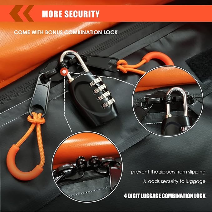 MeeFar Hitch Mount Cargo Carrier Bag Soft Shell 100% Waterproof 19.7 Cubic Feet (59" 24" 24") Include 8 Reinforced Straps for Truck Pickup All Vehicle with Steel Cargo Basket