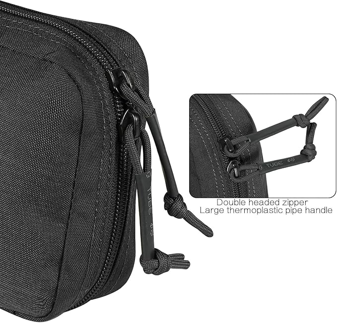 Ifak Pouch-Rapid Deployment Tactical MOLLE Trauma Kit Pouches, Quick Release Tear-Off Medical First Aid Kit Organiser with Red Immediate Identify for Emergency Surviva.