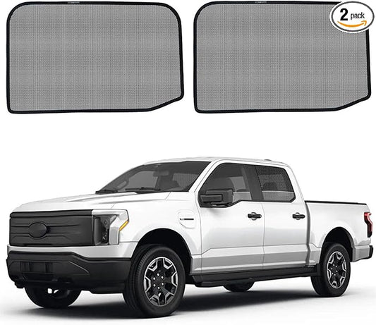 F150 Specific Side Window Sun Shades, 2015-2024 Rear Vehicle Interior Shade for Baby Mesh Car Window Covers, Breathable, UV Protection and Heat Insulation (F150（2015-2024）, Rear Side-2pcs)