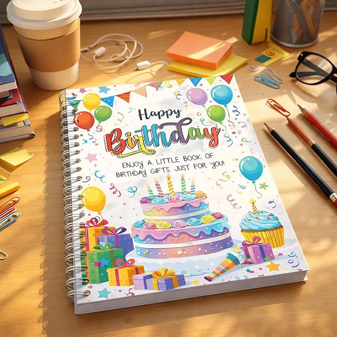 Birthday Gift Card Book 2026, Happy Birth day Gift Card Booklet Holder Organizer, Money Holder Book, Best Friend Birthday Gifts for Women Men Mom Dad Coworker Teen Adult