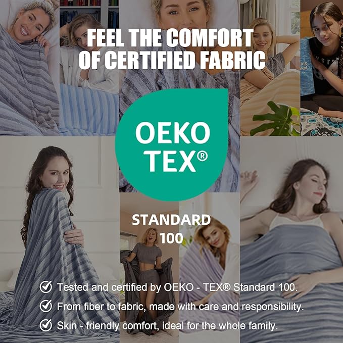 Ailemei Direct 【Upgraded Fabric Cooling Throw Blanket for Hot Sleepers, Lightweight Breathable Summer Bed Blankets, Q-Max >0.5 Jade Fiber,Keep Body Cool Hot Flashes Night Sweats,50"x70"