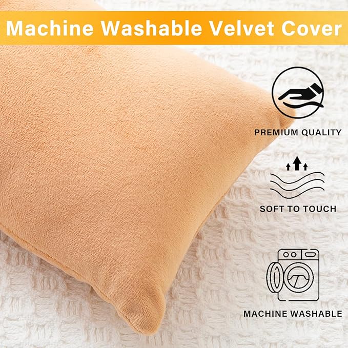 1 MIDDLE ONE 2 Pack Small Pillow, Memory Foam Mini Pillow 11 X 7 Inches for Travel, Sleeping, Nap and Neck, Knee, Lumbar Support, Tiny Cushion for Pet, Dogs (Camel)