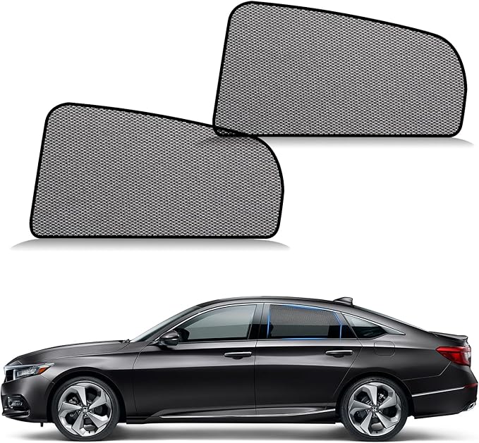 ZATOOTO Car Window Shades Accord 2018-2023 for Rear Window 2Pack car Shades for Back Windows Baby & Pet | Blocks 99% UV Rays & Heat | Breathable Mesh for Privacy & Bug Protection | Camping & Travel