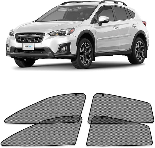 CLIM ART Magnetic Car Window Shades for Subaru XV Crosstrek 2018-2023 – Custom-Fit Sun Blocker Curtains, Side Window Covers, Essential Car Accessories for Camping, Baby and Privacy Protection - MS0180
