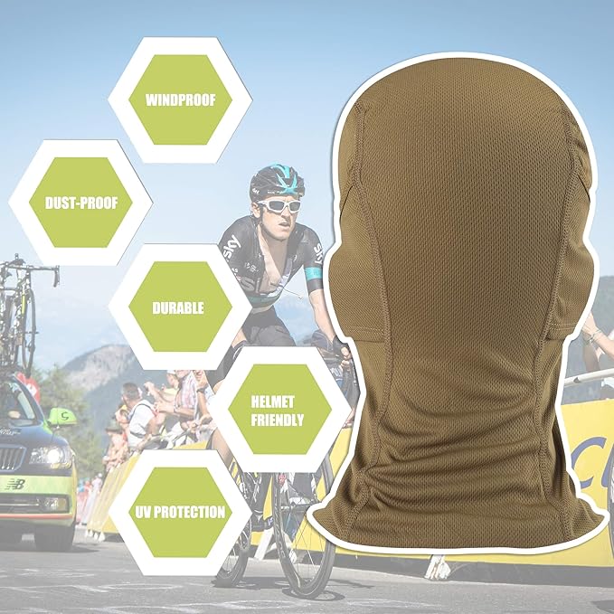 Balaclava Face Mask Adjustable Windproof UV Protection Hood