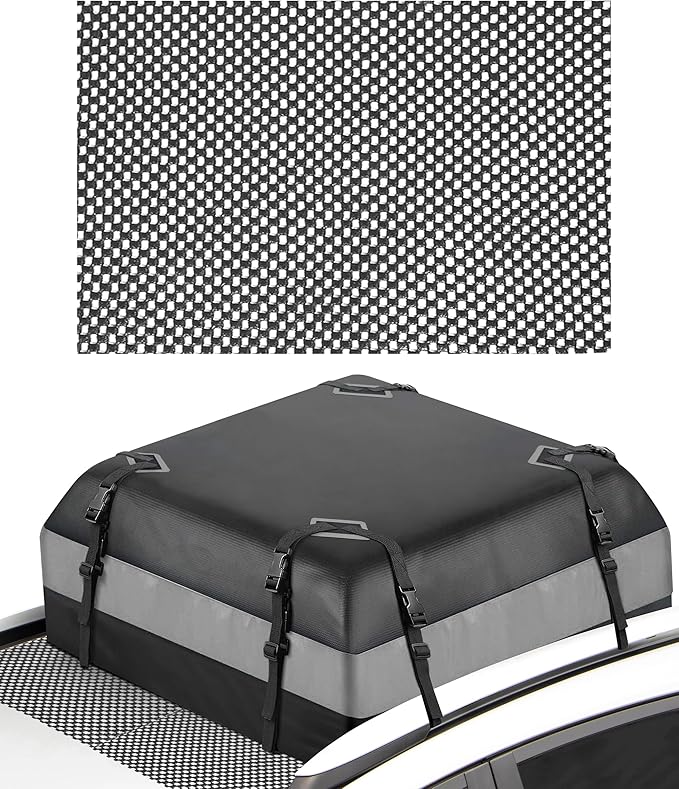 Roof Rack Pads,Car Accessories Universal 51"x43" Roof Cargo Bag Protective Mat,Non-Scratch Non-Slip Rooftop Cargo Bag Mat for Most Vehicles,Compatible with Almost All Rooftop Racks