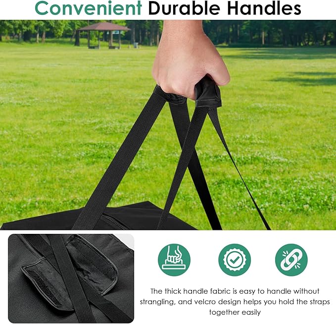 Folding Chair Storage Bag, Waterproof Large Carry Bag for 4 Packs Plastic, Resin, and Wood Folding Chairs - 39" L x 12" W x 20" H