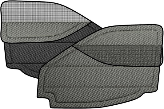 Extra-Thick Front Door Window Covers(Pair) for Ford Transit Medium/High Roof, 2020-2026, Magnetic Insulated Blackout Window Sunshade, Foldable Design, with Bug Screen, AllSeasonGuard Pro