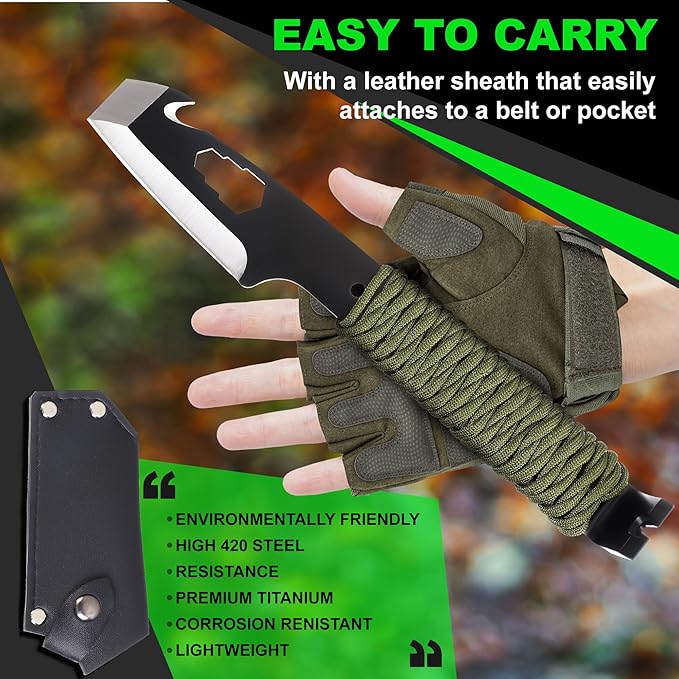 10" EDC Pry Bar Multitool, Large Prybar with Wrenches, Crowbar, Nail Puller, Bottle Openers Versatile Companion for Everyday Carry and Camping Accessories, Ideal EDC Tactical Gear