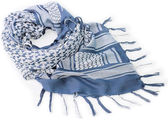 Luxns Military Shemagh Tactical Desert Scarf / 100% Cotton Keffiyeh Scarf Wrap for Men And Women