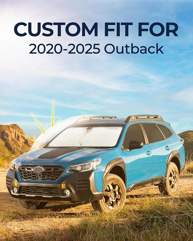 Car Window Shades for Subaru Outback 2020-2025, 8pcs Privacy Sun Shade Set for Front Windshield Side and Rear Windows, Full Window Covers Keeps Vehicle Cool for Camping Napping