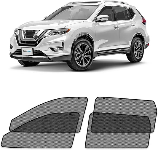 CLIM ART Magnetic Car Window Shades for Nissan Rogue 2014-2020 Custom-Fit Sun Blocker Curtains, Side Window Covers, Essential Car Accessories for Camping, Baby and Privacy Protection - MS0107
