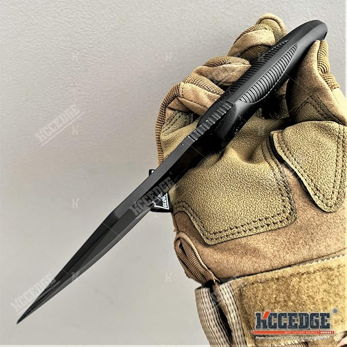 KCCEDGE BEST CUTLERY SOURCE Tactical Knife Hunting Knife Survival Knife 9" Full Tang Fixed Blade Knives Camping Accessories Camping Gear Survival Kit Survival Gear and Equipment Tactical Gear 80213