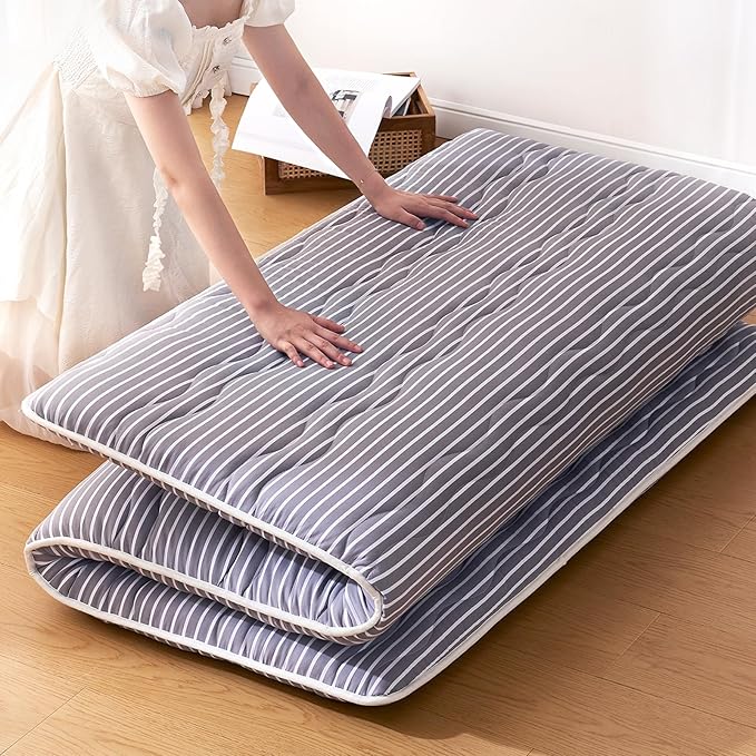 jzbearapt Premium Foam Japanese Floor Mattress Futon Mattress,100% High Density Comfortable Foam,Thicken Tatami Mat Sleeping Pad,Portable Kids Adults Sleeping Mats for Guest Room, Dormitory